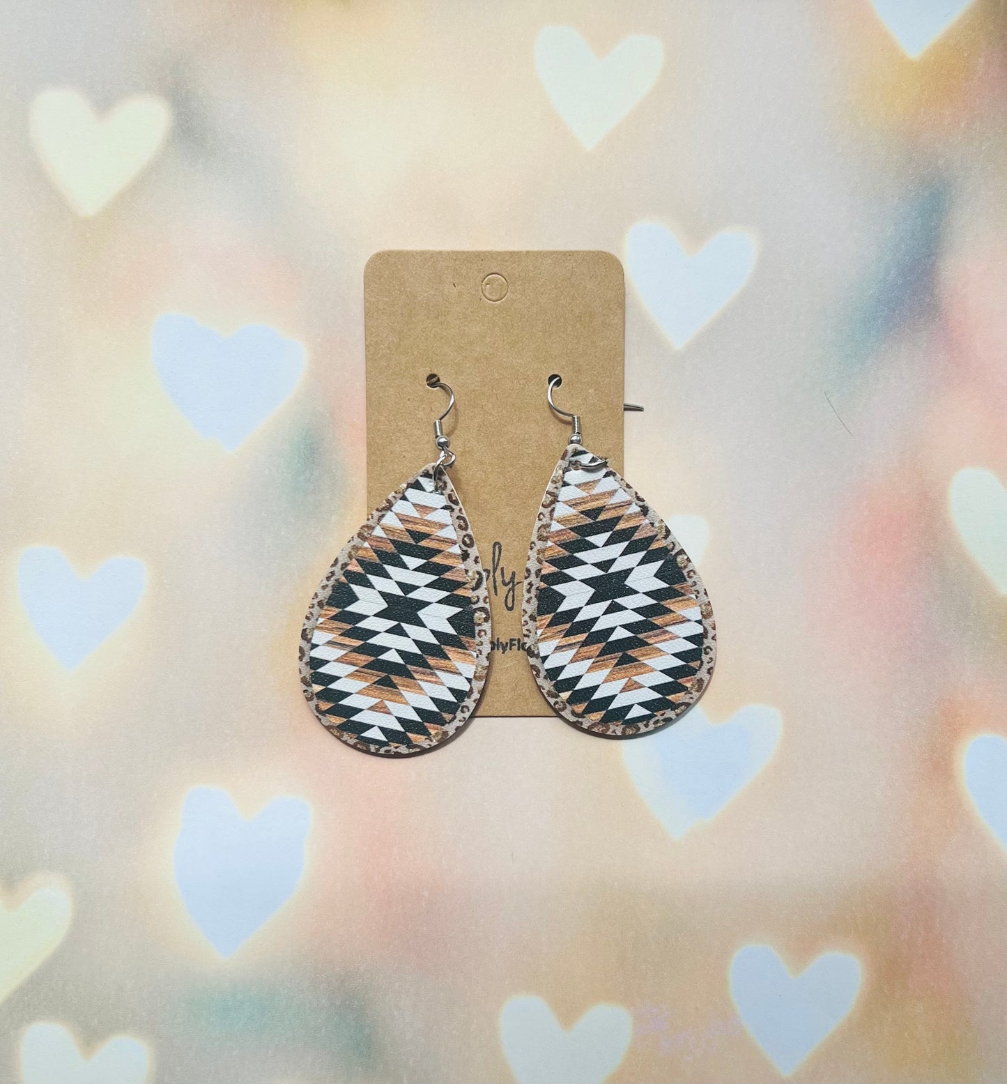 Aztec Print Earrings