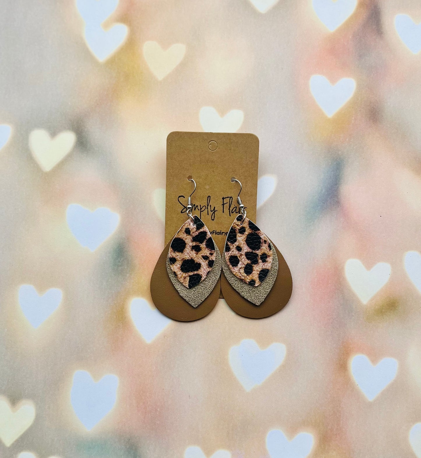 Tiered Leopard Earrings