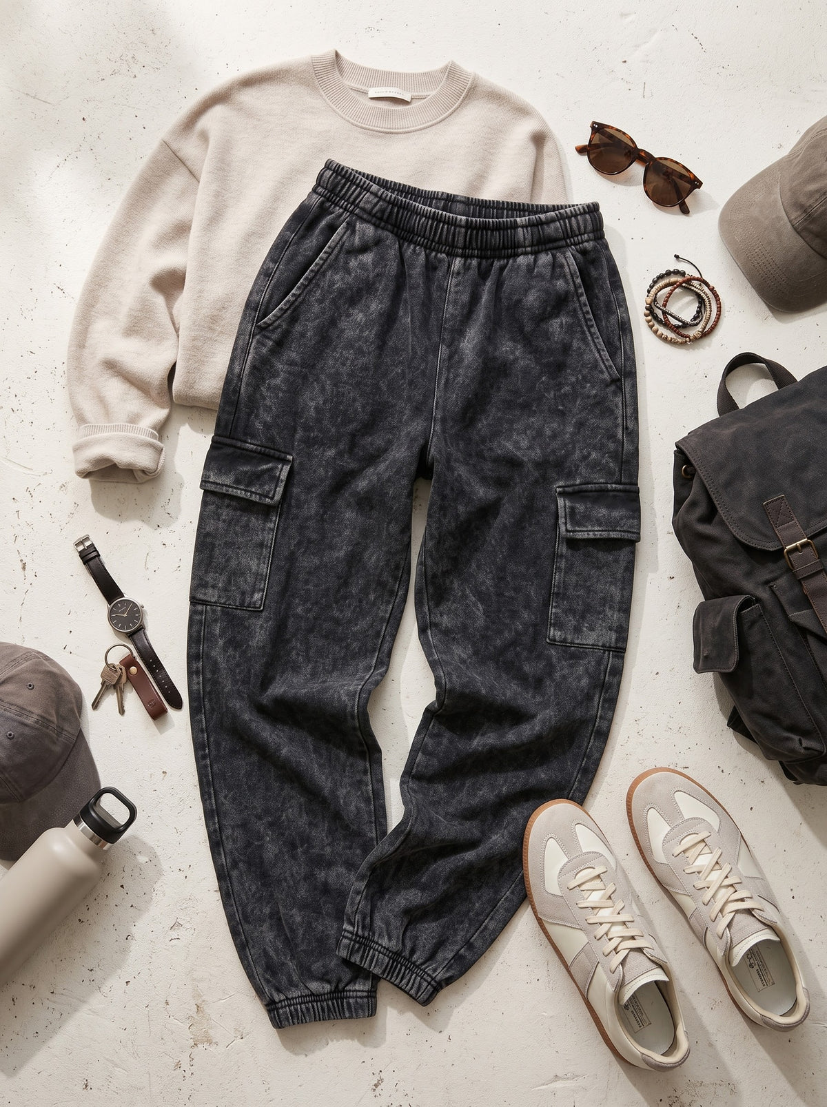 Metro Mineral Wash Cargo Joggers