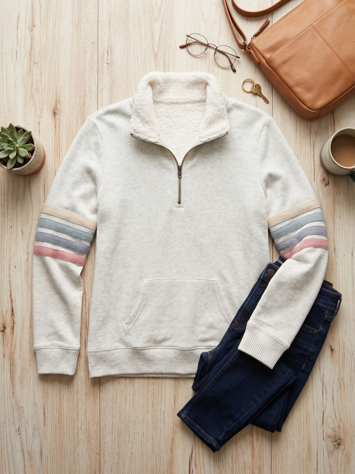 Aspen Stripe 1/4 Zip Pullover