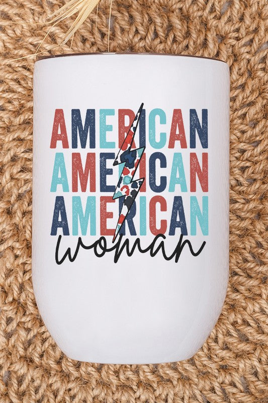 American Woman Floral Bolt Stack Wine Cup