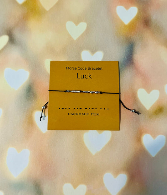 “Luck” Morse Code Bracelet