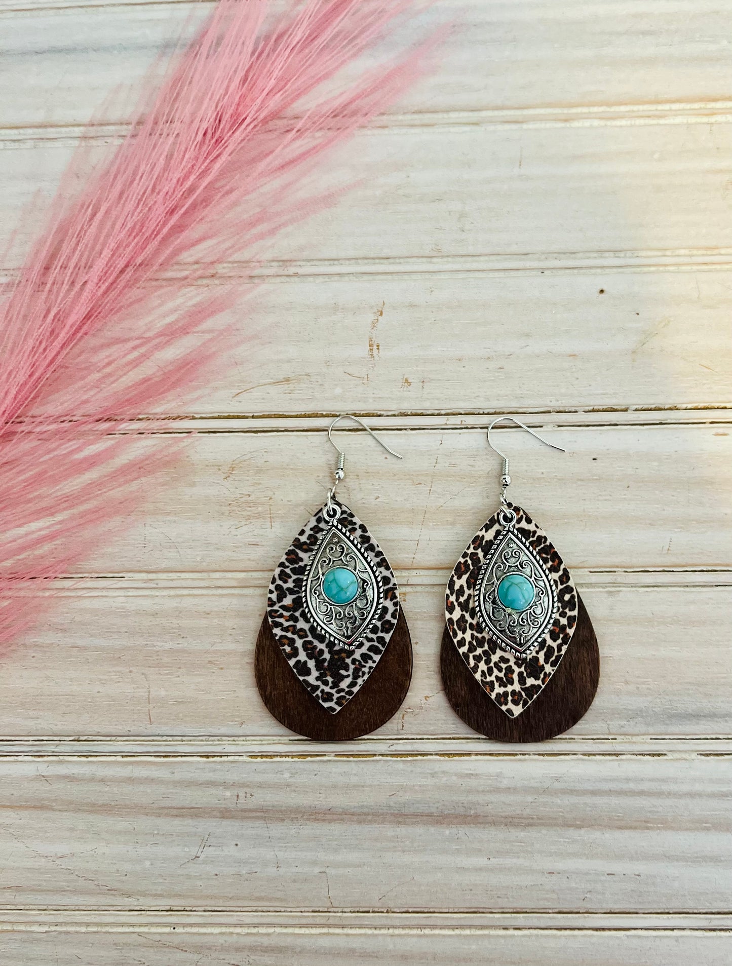 Silver Animal Print Earrings