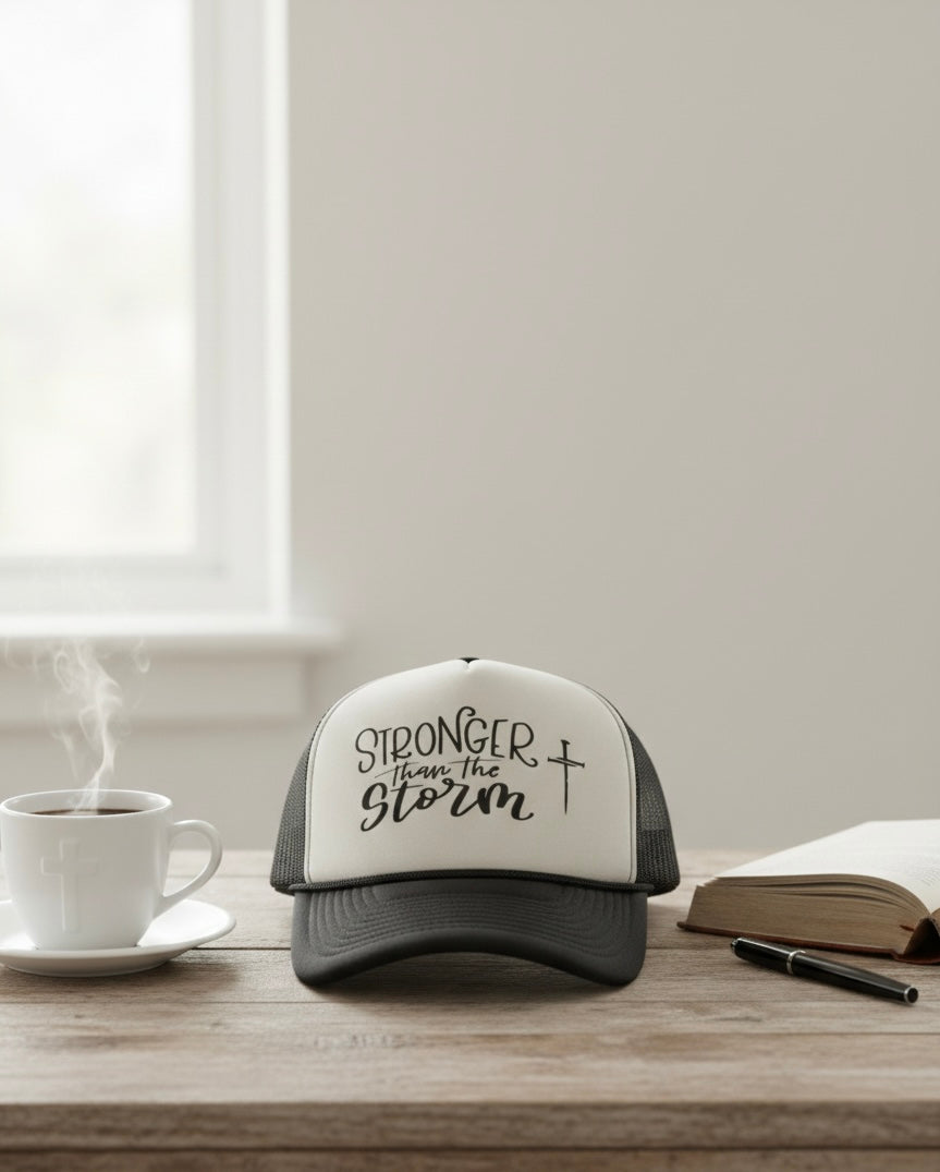 Stronger Than The Storm ✝️ Trucker Cap