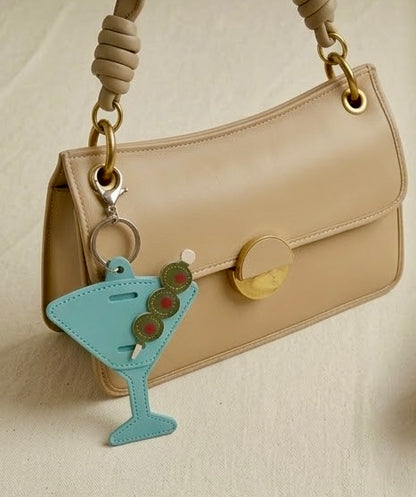 Martini Glass Bag Charm and Sunglass Holder