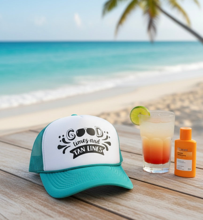 Good Times and Tan Lines Trucker Cap