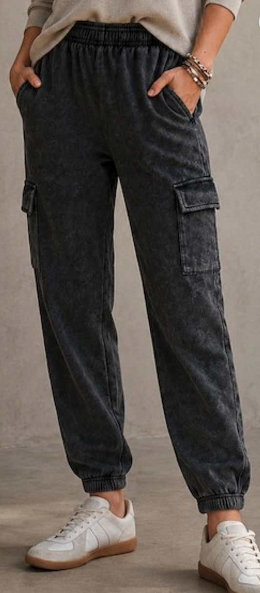 Metro Mineral Wash Cargo Joggers
