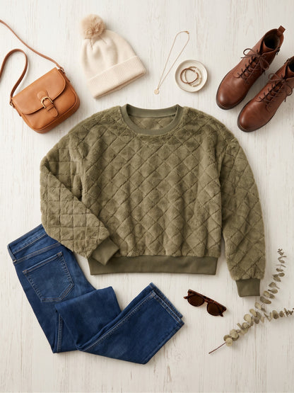 Velvet Pines Fleece Crewneck